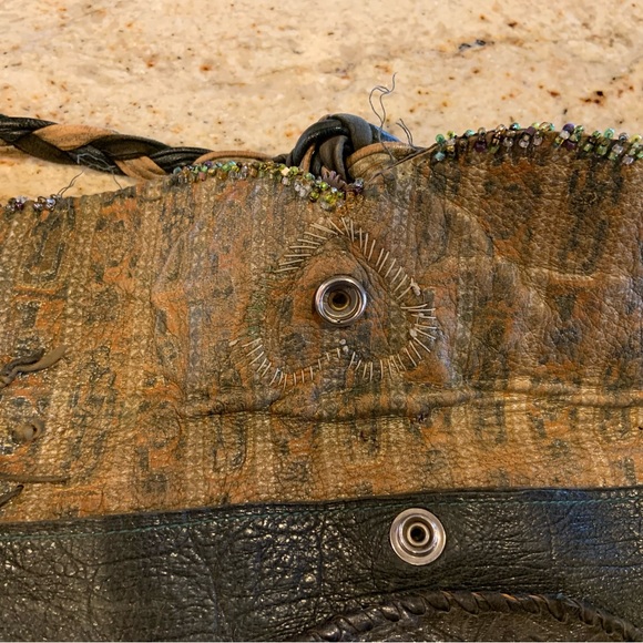 Gossamer Wings by Barbara Grimes * RARE * Custom Handmade Leather Beaded Bag - Picture 16 of 16